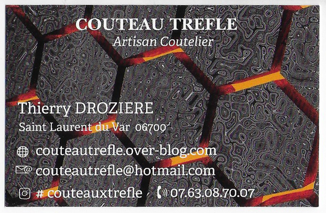 COUTELLIA 2023 COUTEAU TREFLE THIERRY DROZIERE 4